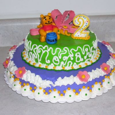 Pooh Birthday Cake