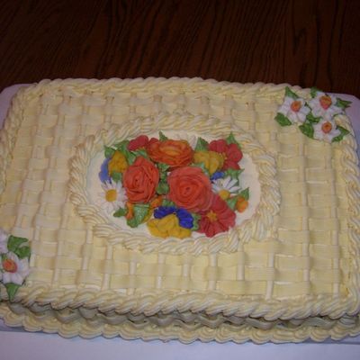 Basketweave Sheetcake