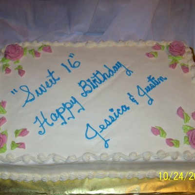 Birthday Cake For Twins