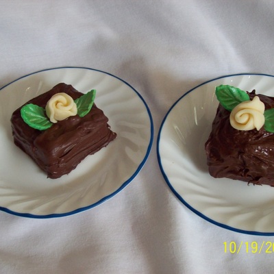 Chocolate Covered Mini Cakes