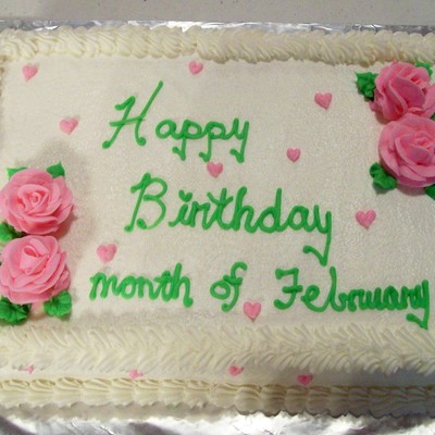 Monthly Birthday Cake