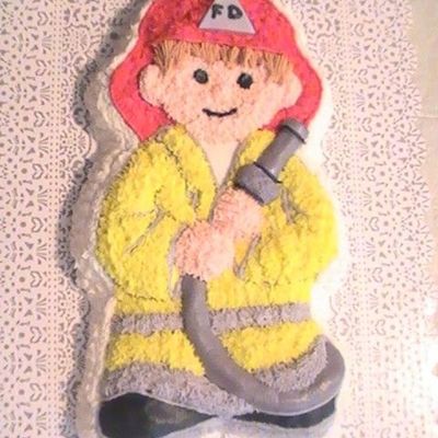 Chocolate Anniv. Cake For Fireman Nephew