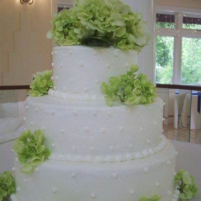 Hydrangea Wedding Cake