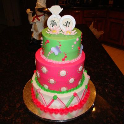Jj & Patti's Engagement Cake