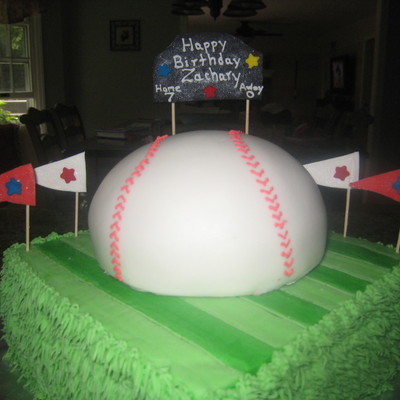 Birthday Baseball Cake