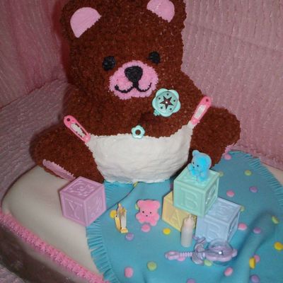 Baby Bear On A Blanket