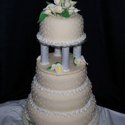 Calla Lily Wedding Cake