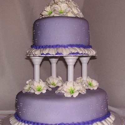 Lavendar Wedding Cake