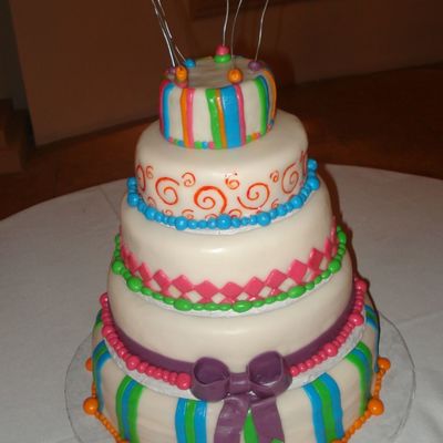 Multicolor Cake