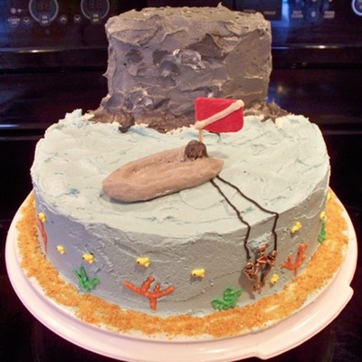 Scuba Wedding Cake