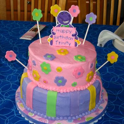 Barney Cake
