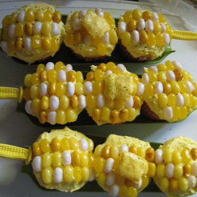 Corn On The Cob Cupcakes