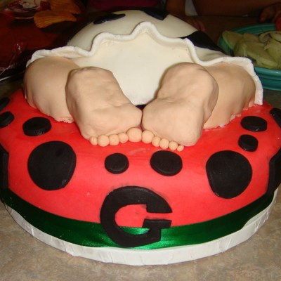 Baby Rump With Cow Print