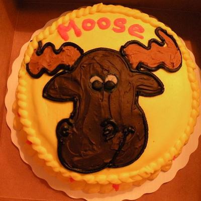 Moose Birthday Cake