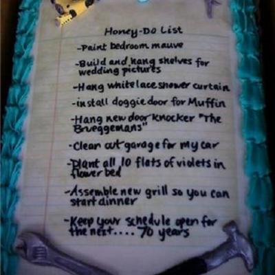 Honey Do List Cake
