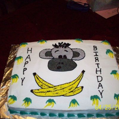 Monkey Head And Cross Banana's-"jolly Monkey"