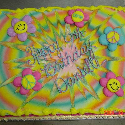 Tye-Dye Smilies And Puffy Daisies