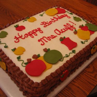 Teacher's Birthday Cake