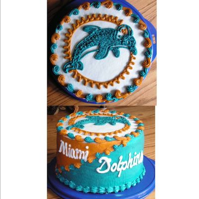 Miami Dolphins Grooms Cake