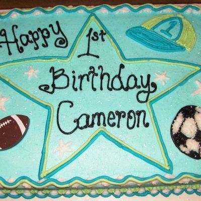 Boys First Birthday Cake