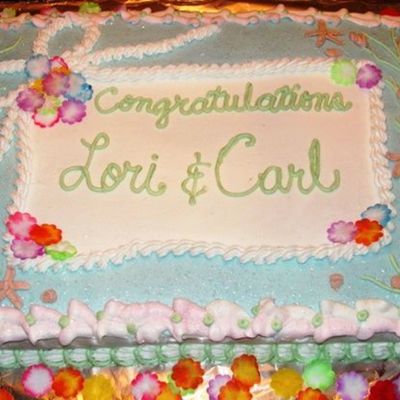 Beach Theme Wedding Reception Cake