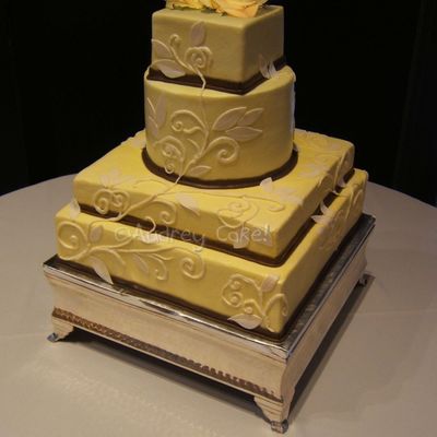Yellow Wedding Cake