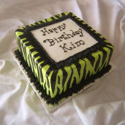 Lime Zebra Cake
