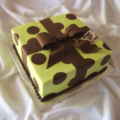 Green And Brown Cake