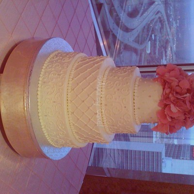 Hydrangea Wedding Cake