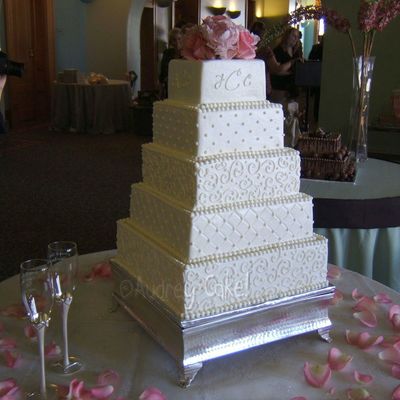 Square Wedding Cake