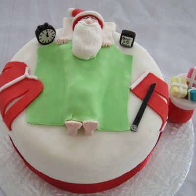 Christmas Santa Sleeping