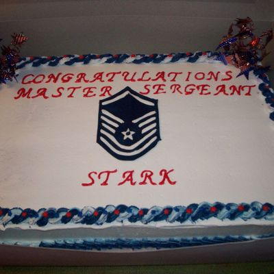 Msgt Retirement Cake