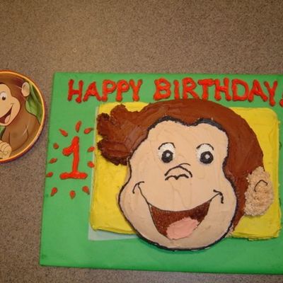 Curious George Cake