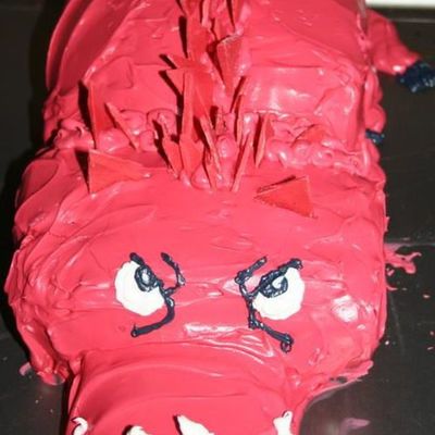 Front View Of Boar Cake