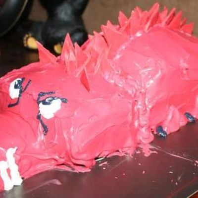 Side View Of Boar Cake