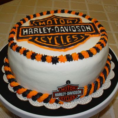 Harley Logo Cake