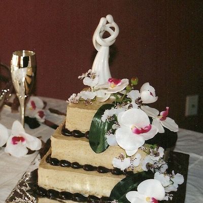 Orchid Wedding Cake