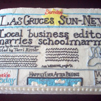 Newspaper Cake