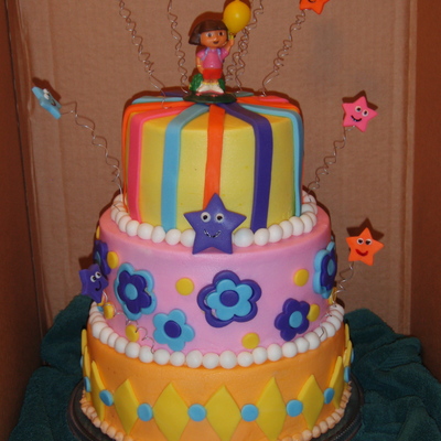 Dora 3-Tier For 2Nd B'day