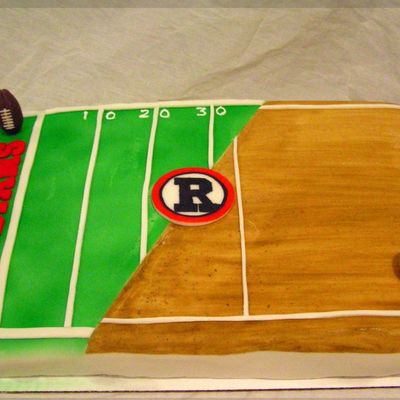 Fall Sports Cake