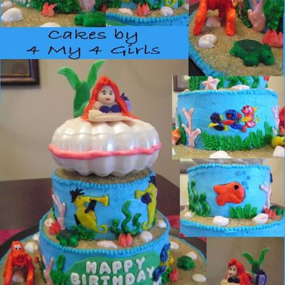 Little Mermaid Birthday Cake