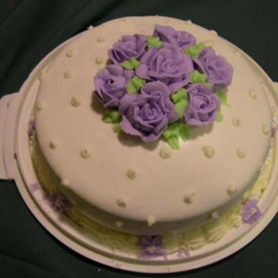 Purple Roses Cake