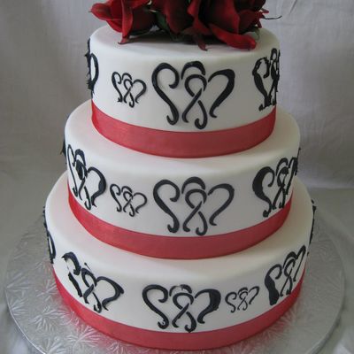 Stensil Wedding Cake
