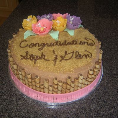 Luau Bridal Shower Cake