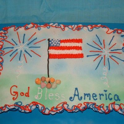 4Th Of July Cupcake Cake