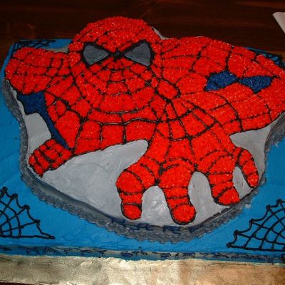 Spidey Cake For Large Party