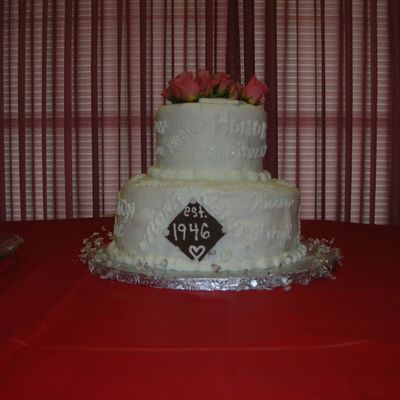 60Th Wedding Anniversary Cake