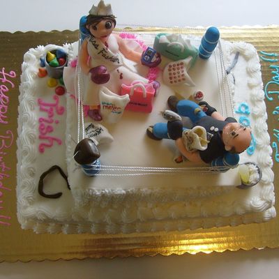 Daughter/father Boxing Cake