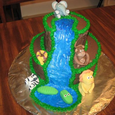 Family Reunion Jungle Petting Zoo Cake
