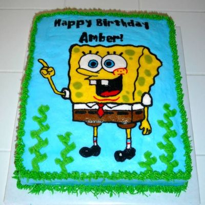 Sponge Bob Square Cake